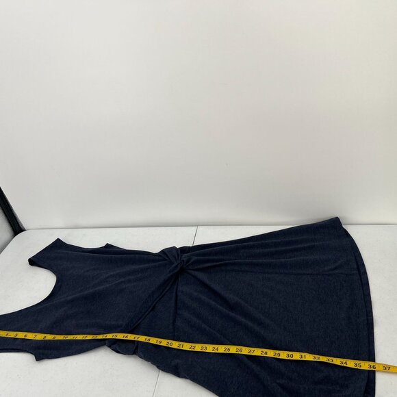 Patagonia S Small Seabrook Twist Dress Navy Blue Stretch Travel Wrap/Twist Front - Picture 8 of 10